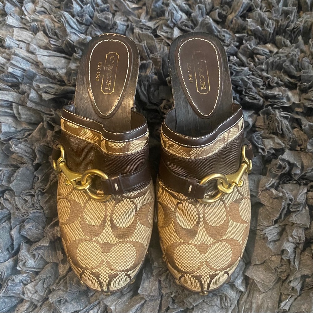 Coach Mules Size 7. Excellent condition
